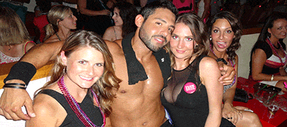 Philadelphia bachelorette party with a male stripper.